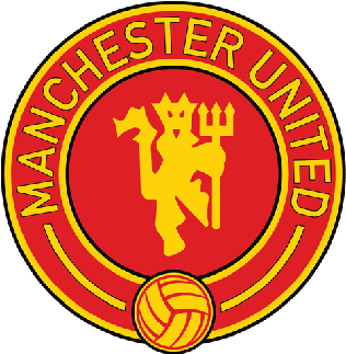 Manchester United Logo Yellow Red - Manchester United (450x450)