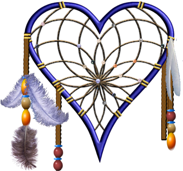 Immagini Saggezza Indiana - Dream Catcher Heart Shaped (800x800)