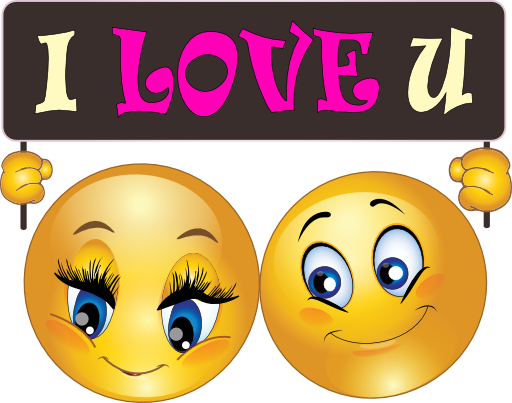 I Love You Emoticons - Smiley I Love You (512x403)