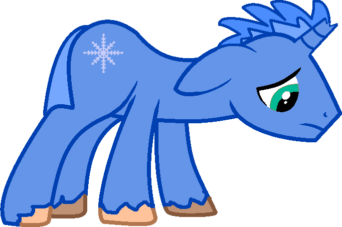 Snowy Flanks Is A Sad Pony By Youwillneverkno - Cartoon (682x453)