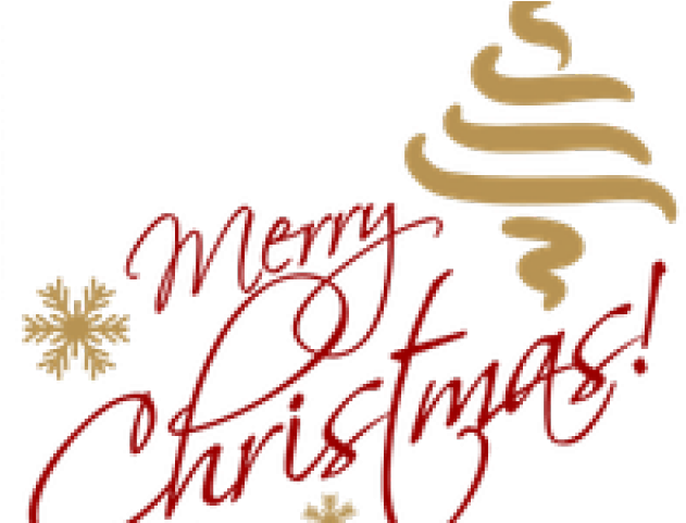 Merry Christmas Text Clipart File - Typography Merry Christmas Print White Throw Pillow (640x480)