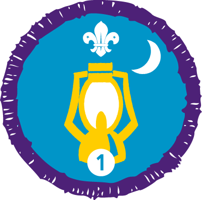 Nights Away 1 Badge, Earned By Attending A Sleepover - Beaver Nights Away Badge (400x397)