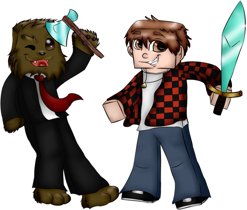 Mitch And Jerome By Sshoes Mitch And Jerome By Sshoes - Bajancanadian And Jeromeasf Minecraft Fan Art (1024x1024)