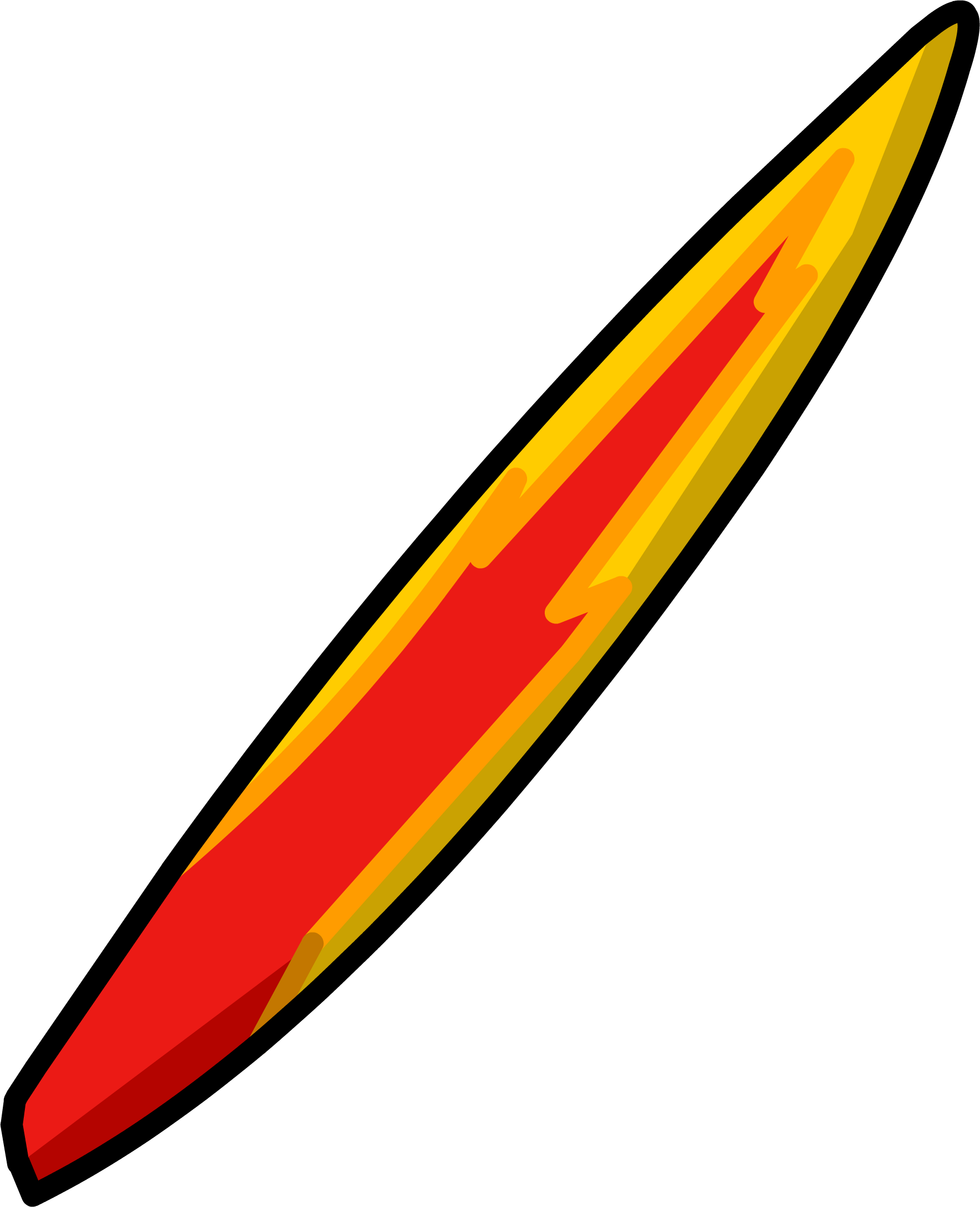 Flame Surfboard Icon - Surfboard Flames Png (1772x2182)