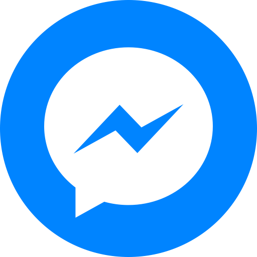 Circle Social Facebook Messenger Logo Png Image - Social Media Icons Png (512x512)