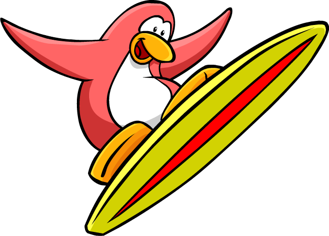 Surfboardpenguin - Club Penguin Surfing (646x463)