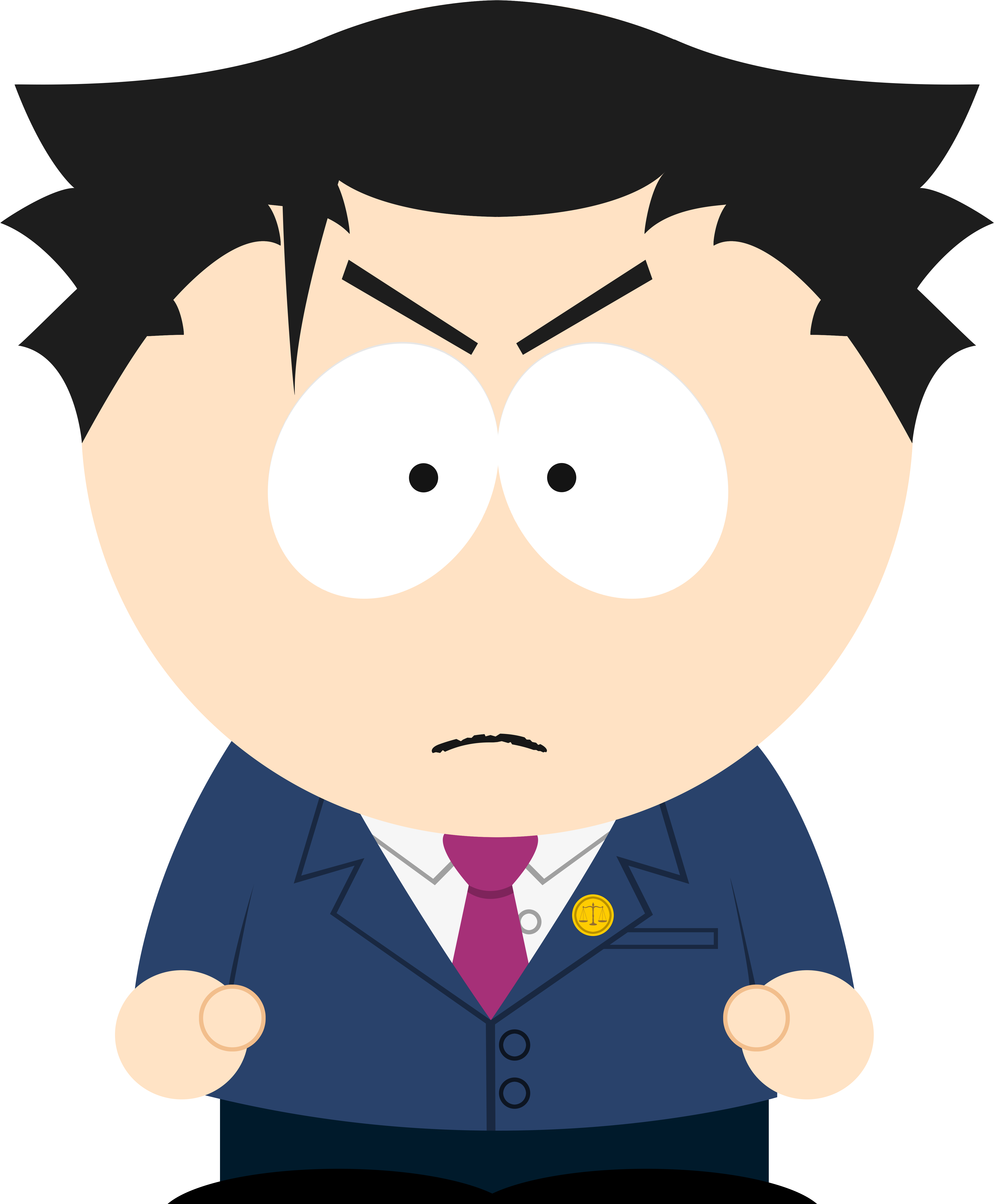 I Recreated Phoenix Wright In The South Park Style - Justin Hall South Park (5000x6000)
