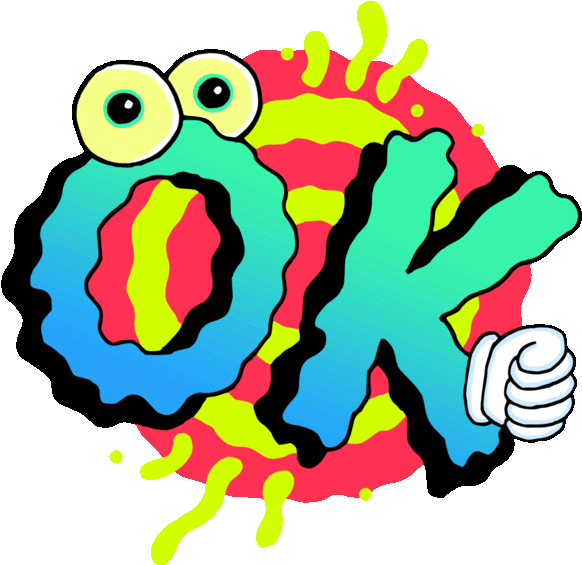 Illustration Ok Sticker By Sam Taylor - Sam Taylor Illustration (618x618)
