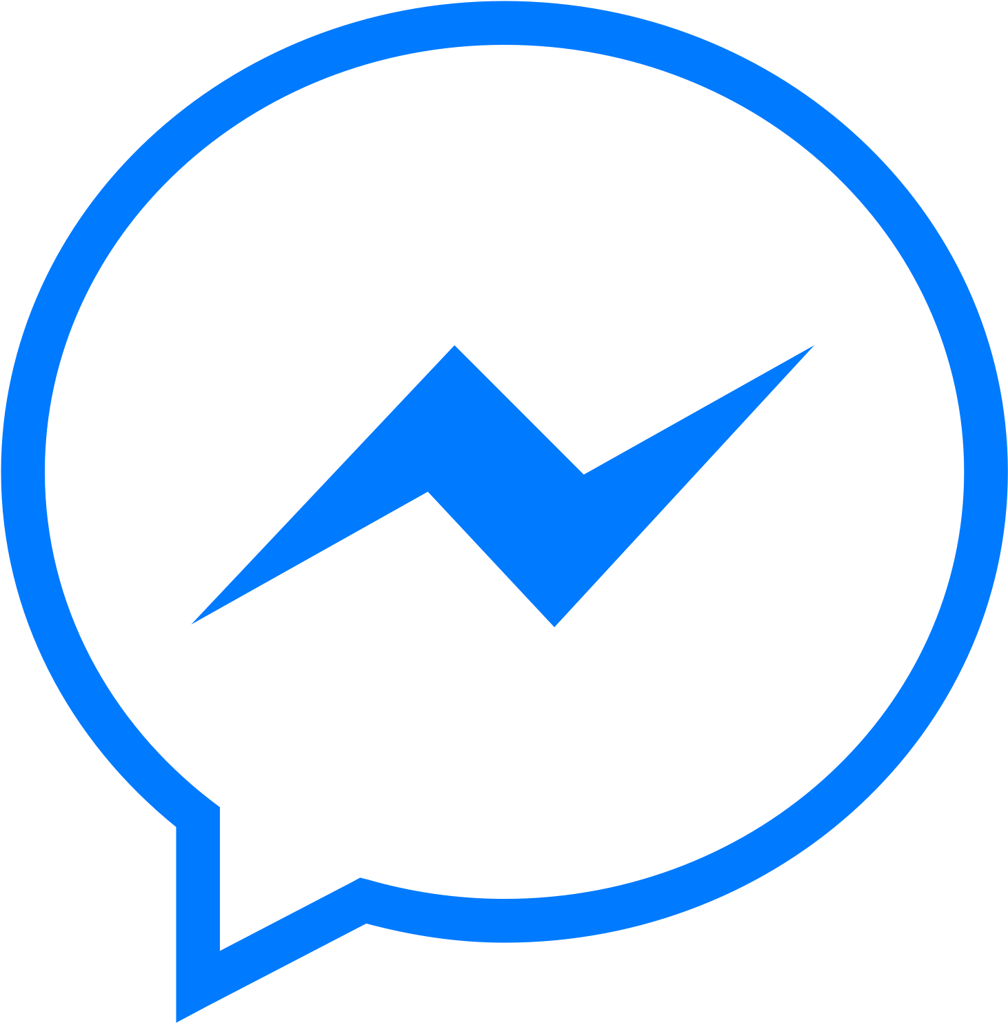 Social Media Facebook Messenger Computer Icons Internet - Messenger Icon White Png (1600x1600)