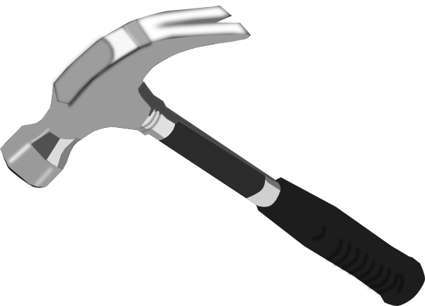 Common Hammer Free Clip Art - Hammer Clip Art Free (600x433)