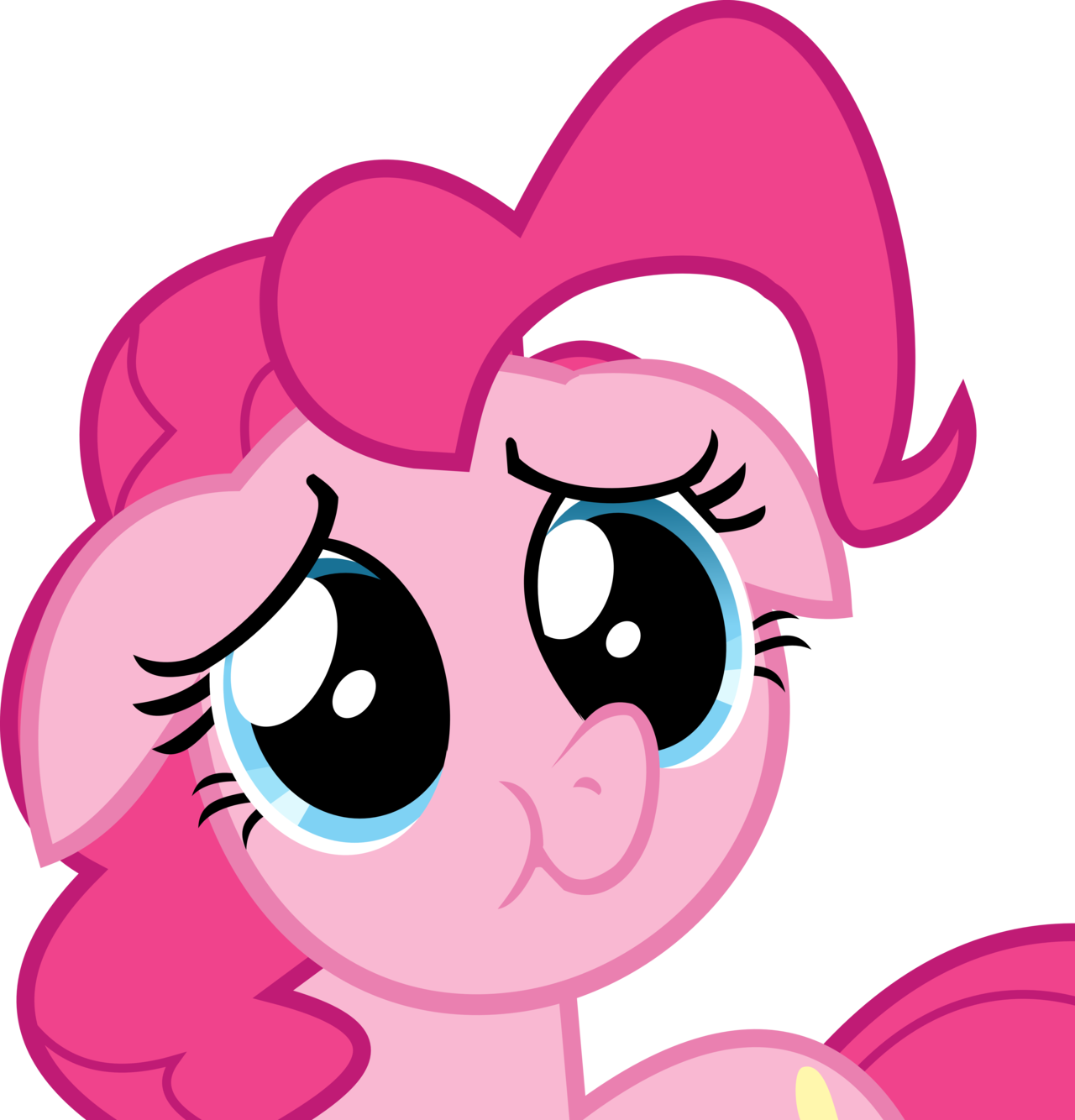 Pinkie Pie Rainbow Dash Rarity Fluttershy Hair Pink - Pinkie Pie Gif (1280x1334)