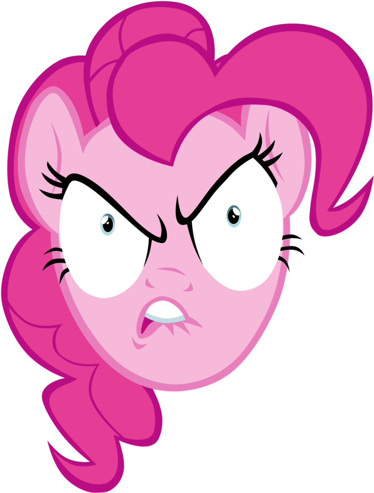 Katiepox, Pinkie Pie, Safe, Simple Background, Transparent - Pinkie Pie Angry Gif (1872x2100)