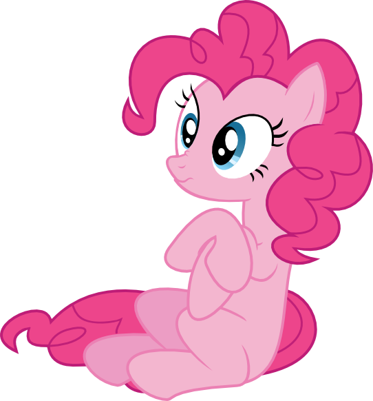 Thinkingwithsmile, Pinkie Pie, Pony, Safe, Scrunchy - Mlp Pinkie Pie Sitting (542x582)