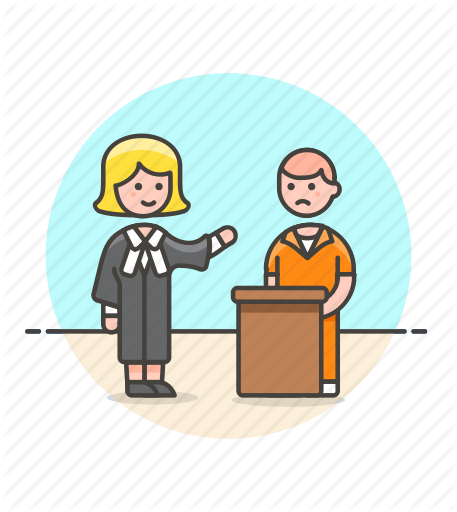 Prison Clipart Defendant - Cartoon (457x512)