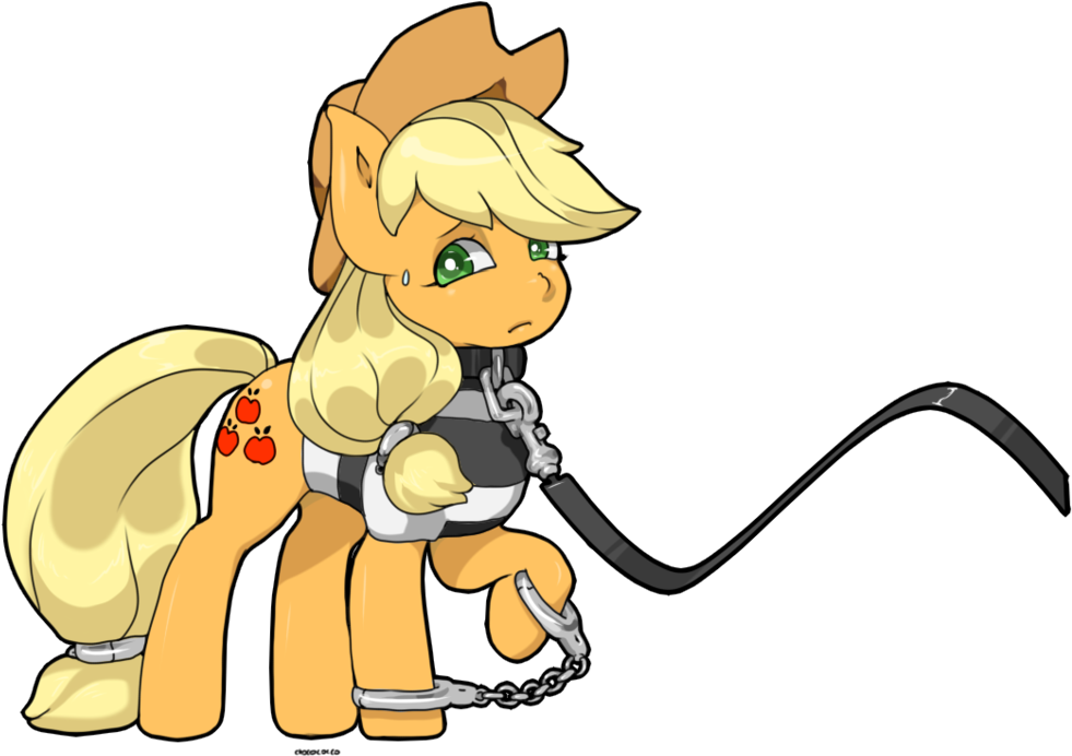 Choco-cocco, Clothes, Collar, Cuffs, Leash, Prison - Cartoon (1024x745)
