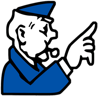 Monopoly Prison Board Game Clip Art - Monopoly Go To Jail Guy (502x457)