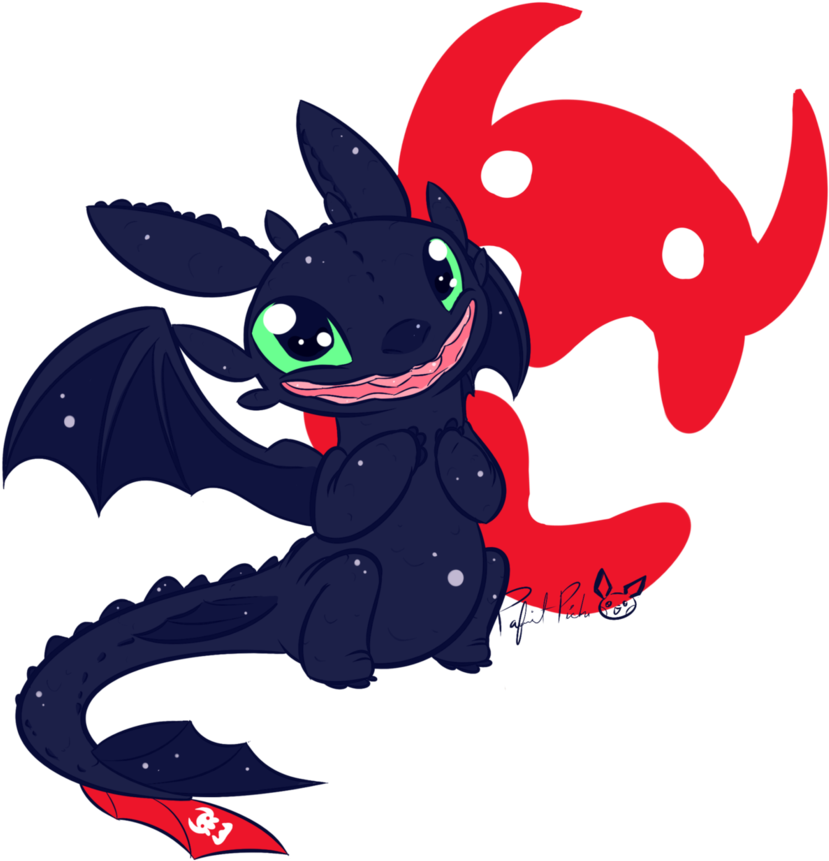Toofless The Deadly Nightfury By Piichu-pi On Deviantart - Toofless (894x894)