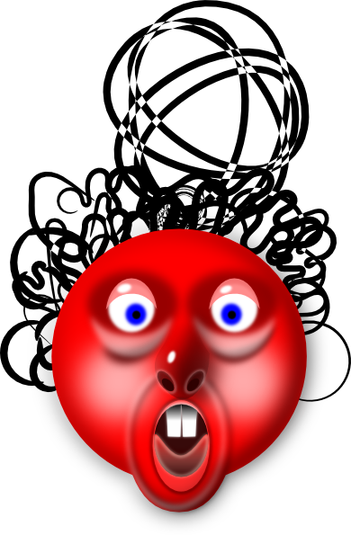 Red Head Svg Clip Arts 390 X 595 Px - Clip Art (390x595)