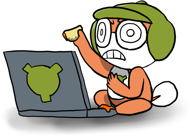 Stupid Ducking Pizza Pop By Xskwidx - Cartoon (681x513)