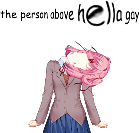 Funhella Gay - Doki Doki Literature Club Natsuki Glitch (521x521)