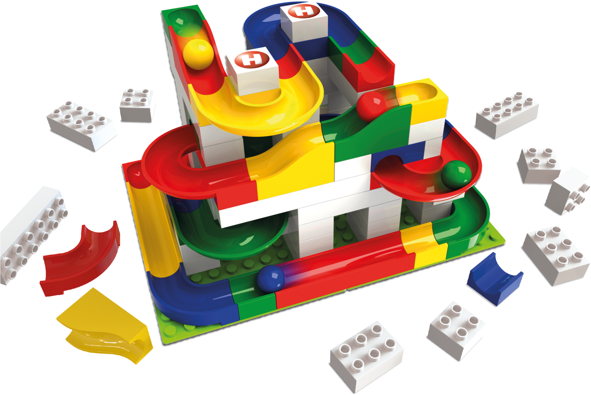 We Polished Our Classic Building Box, Put In Some New - Hubelino Ball Track Basic Building Set (1920x1440)