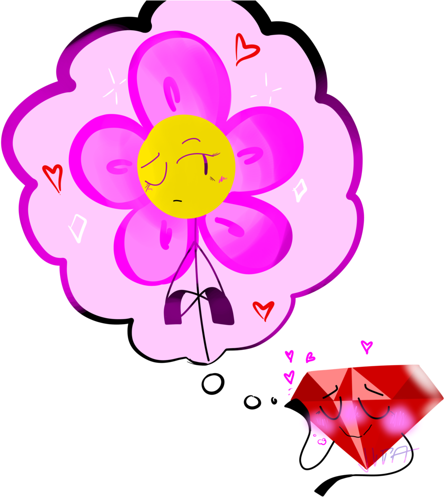 Gay Thoughts By Icemintfreeze Gay Thoughts By Icemintfreeze - Battle For Dream Island Flower (1024x1024)