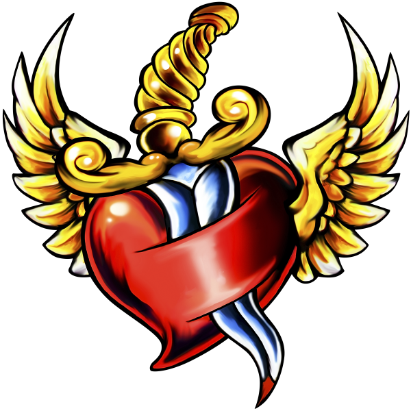 Dagger Heart Wings - Art (600x600)