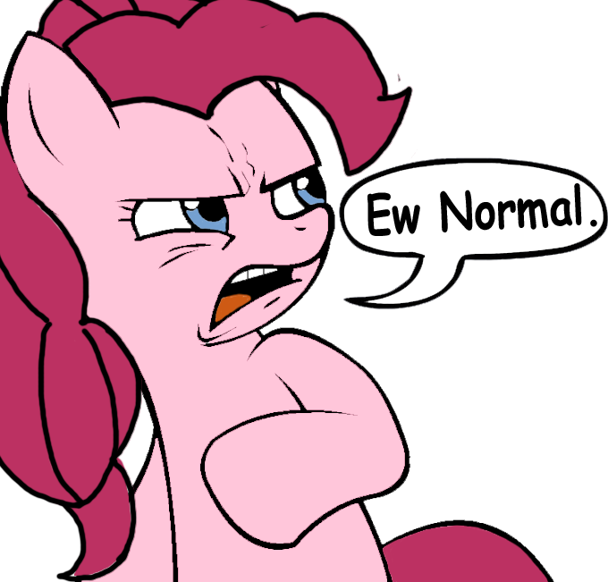 Devon-bunny, Ew Gay, Pinkie Pie, Reaction Image, Safe, - Normal Game Memes (680x651)