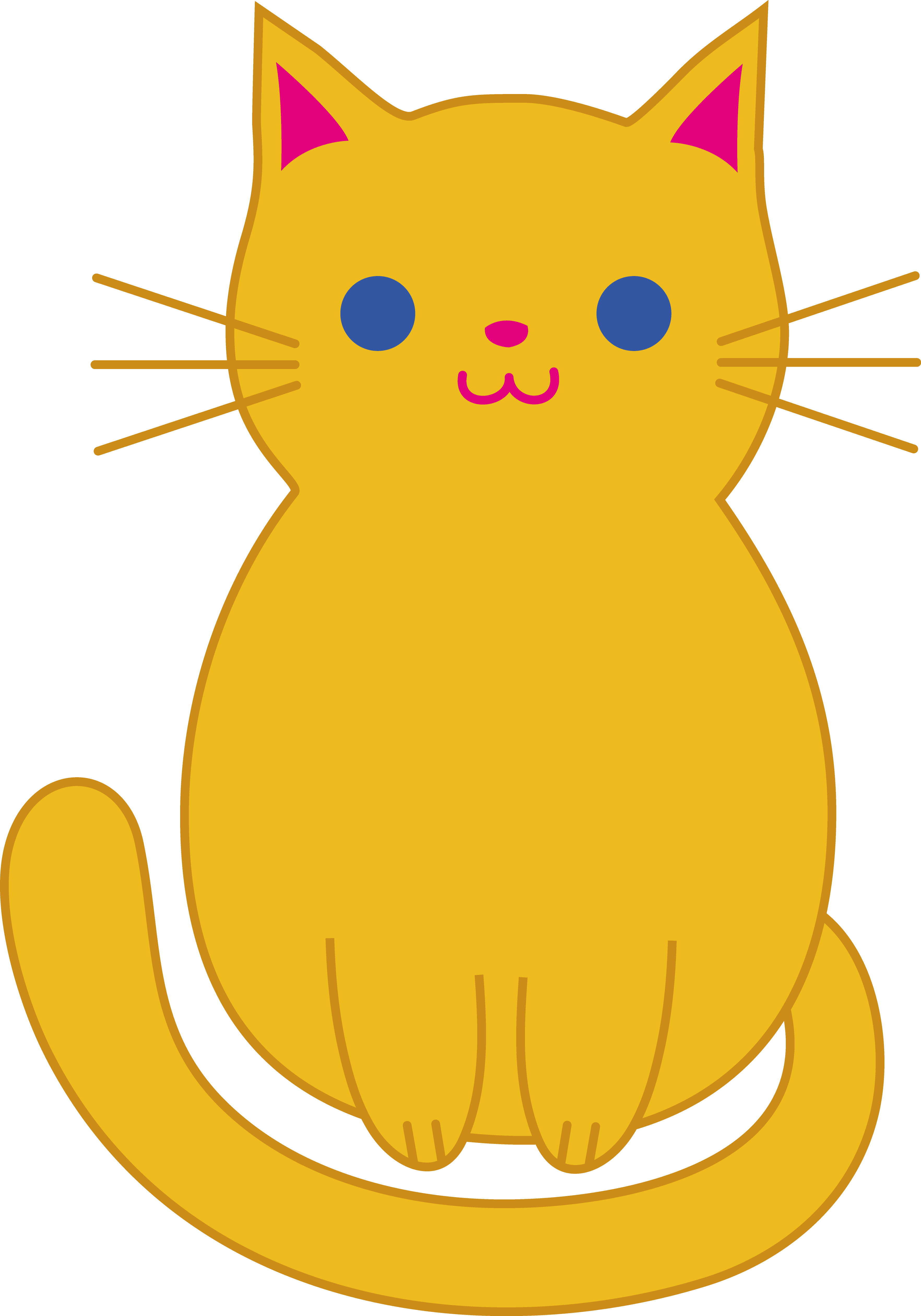 Clip Art Cat - Cat Clipart (3592x5103)
