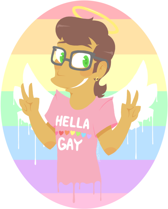 #pridemonth- Pastel Gay Bab~ By Vintagecorgi - Gay (600x731)