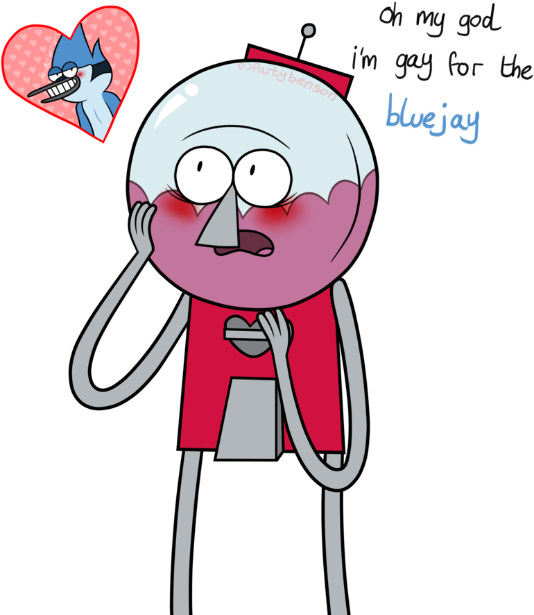 Benson Is Gay For The Bluejay By Bensons-suit - Regular Show Benson Cute (894x894)