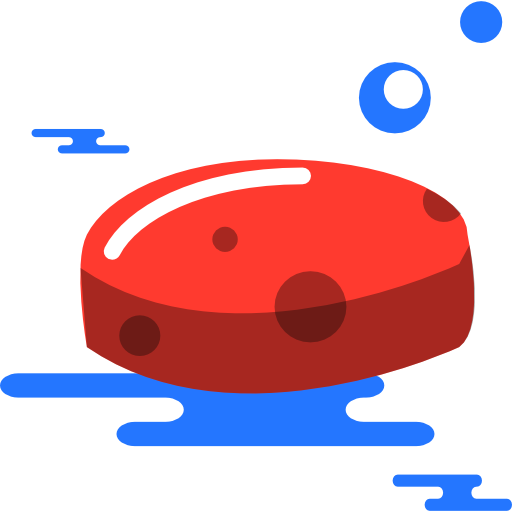 Red, Blue, Soap Icon Image - Jabon Icono (512x512)