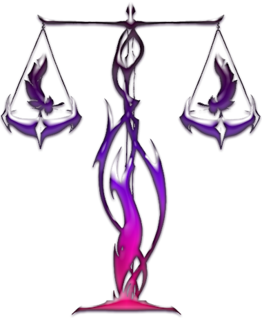 The Libra That I Am - Tribal Libra Tattoo Design (380x461)