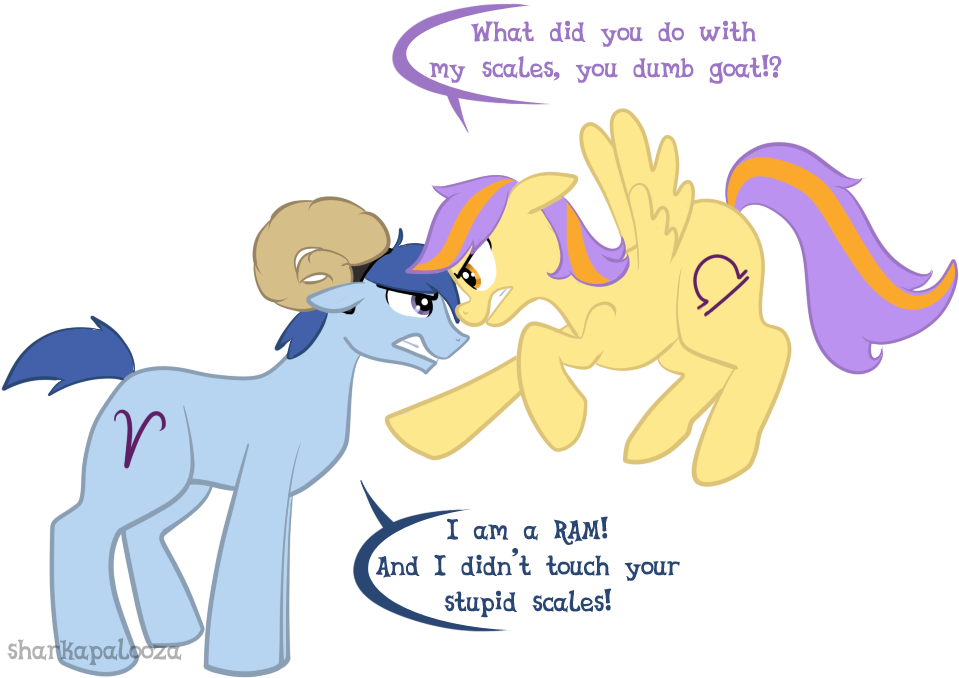 Sharkapalooza, Libra, Ponyscopes, Safe, Zodiac - Cartoon (984x695)