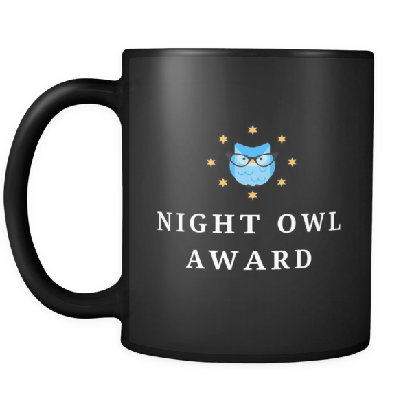 Night Owl Coffee Mug - Vintage Lady Mug - 11 Oz (600x600)
