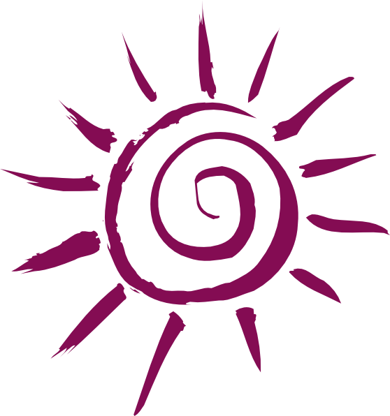 Sun Clip Art At Clker Com Vector Clip Art Online Royalty - Pink Sun Clip Art (558x596)