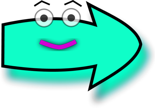 Funny Arrow Clip Art - Clip Art (600x421)