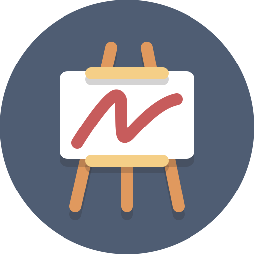 Easel Icon - Art Flat Icon Png (1024x1024)