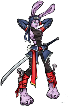 Honey Bunny - Mutants Genetic Gladiators Honey Bunny Gif (298x450)