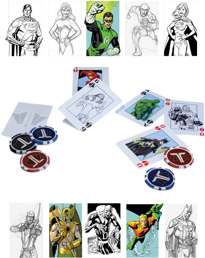 John Constantine - Dc Comics: Poker Set: Starter: Justice League (446x550)