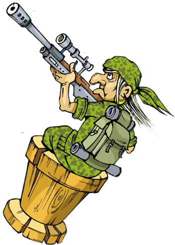 Весёлый Клипарт Для Настоящих Мужчин К 23 Февраля - Анимационные Открытки С 23 Февраля (354x500)