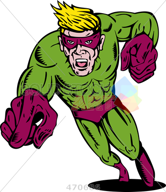 Super Hero Green Purple (340x394)