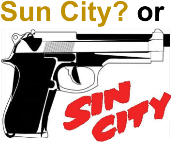 Justice For Sun City Workers - Gun Clip Art (389x327)