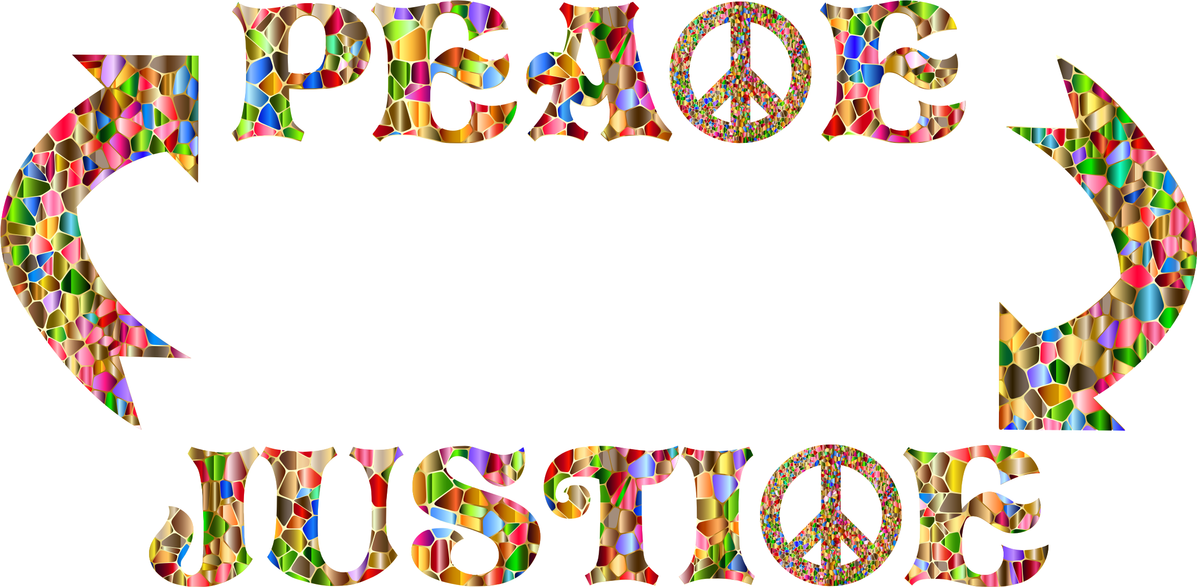 2 Justice 2 Peace No Background - Justice And Peace Clip Art (2345x1150)