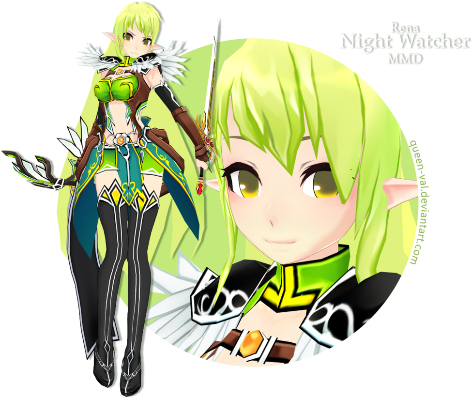 Elsword Mmd - Elsword Rena Mmd (1024x849)