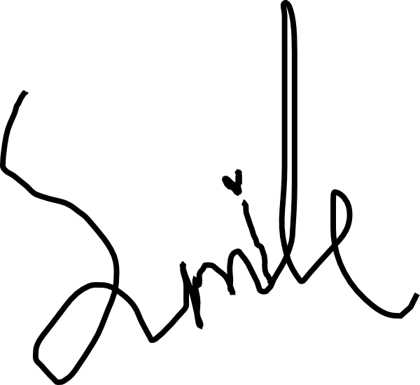 Smile Clip Art - Line Art (600x550)