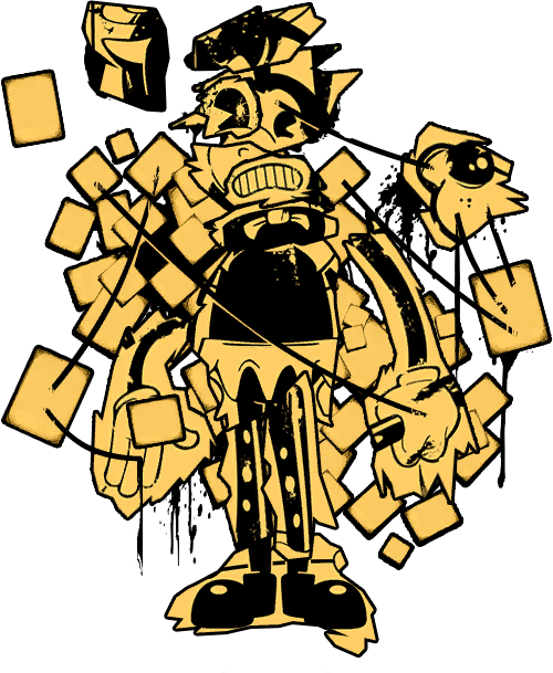 Bendy And The Ink Machine The Gang (500x609)