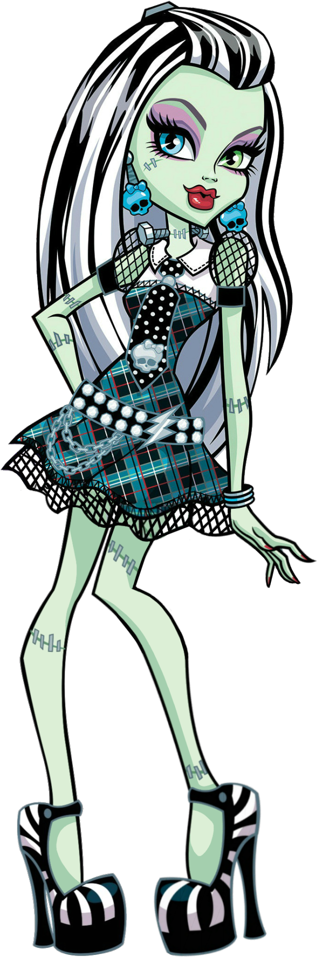 Frankie Stein Is The Daughter Of Frankenstein's Creature - Frankie Stein Monster High (833x1920)