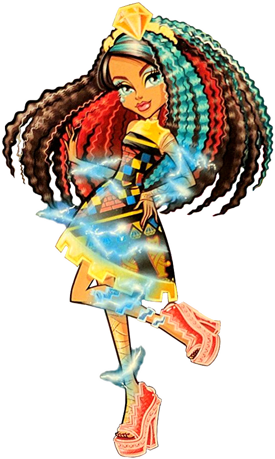 Hair Raising Ghouls - Monster High Silvi Artwork (580x941)