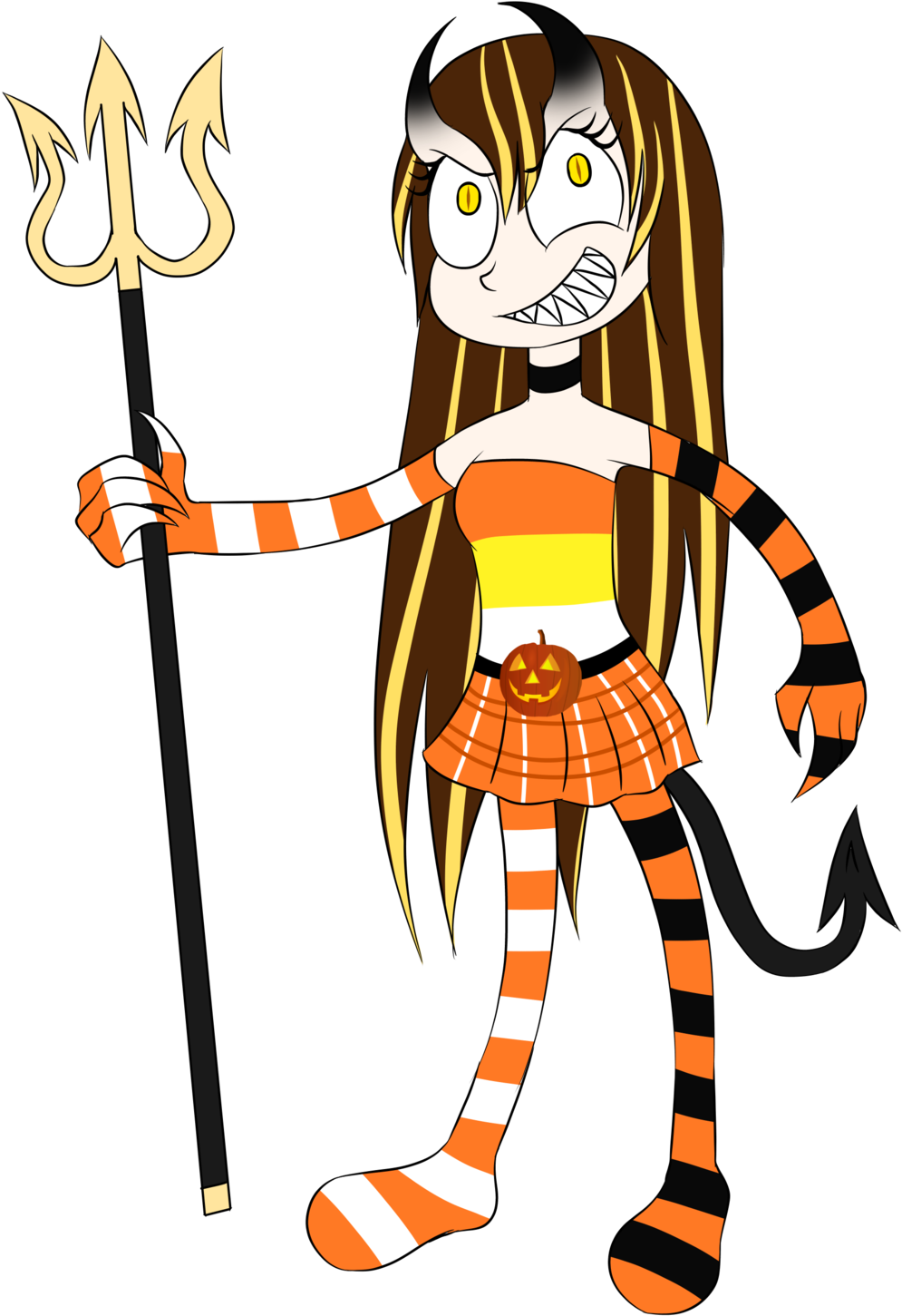 Lynch The Devil Queen Of Halloween Style Cartoon By - Cartoon (1024x1509)